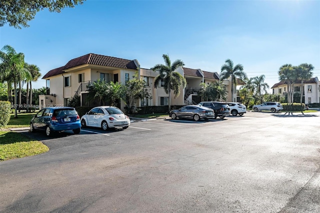 view of parking / parking lot