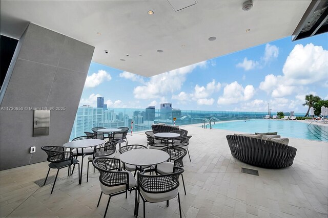 300 Biscayne Blvd Way Unit 3709W, Miami, FL 33131 - view of patio with a city view and a community pool