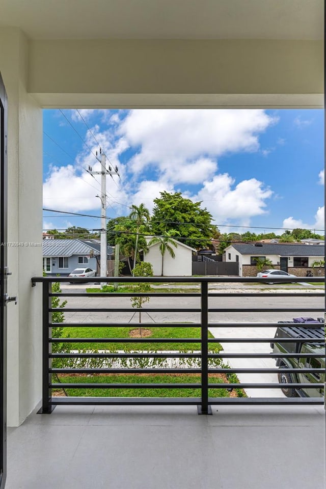 view of balcony