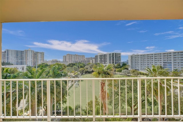 view of balcony