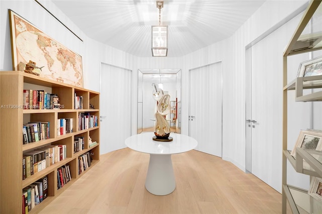 interior space featuring light hardwood / wood-style flooring