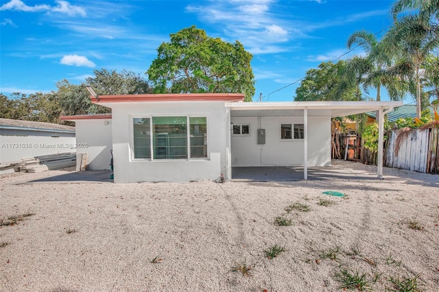 view of back of property