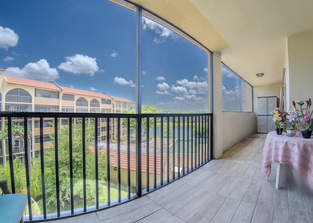 view of balcony