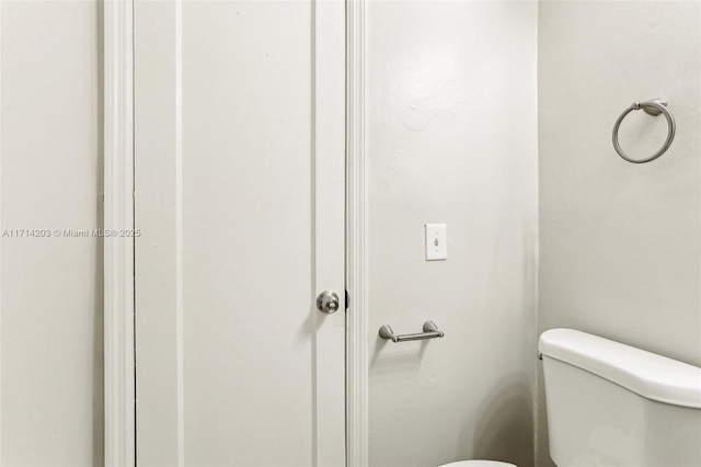 bathroom featuring toilet