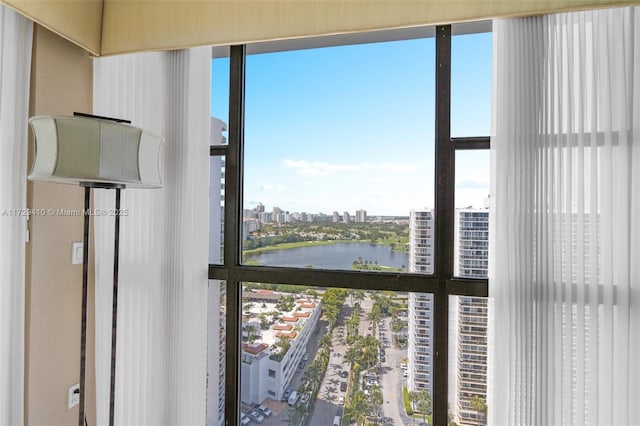 room details with a water view