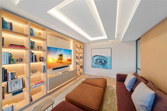 cinema room with built in features