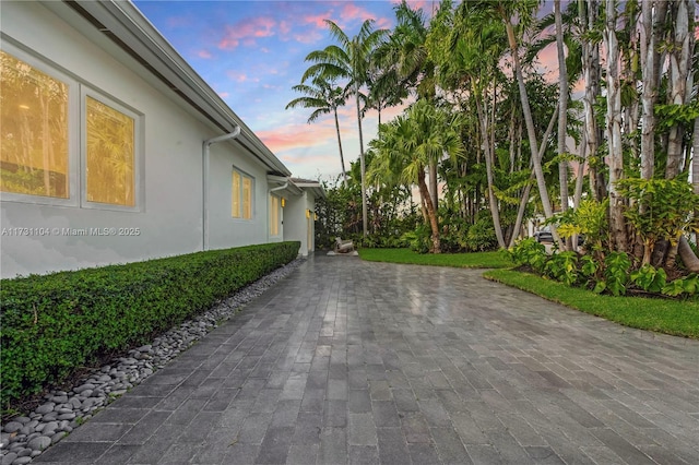 view of home's exterior featuring stucco siding