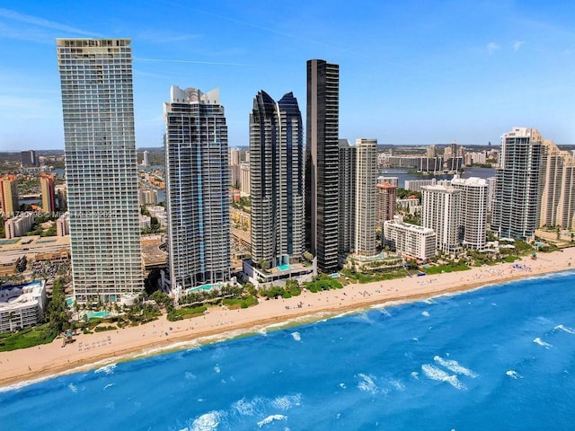 17121 Collins Ave Unit 3905, Sunny Isles Beach, FL 33160 - skyline view with waterfront with a beach