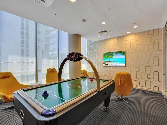 17121 Collins Ave Unit 3905, Sunny Isles Beach, FL 33160 - playroom with carpet flooring and recessed lighting