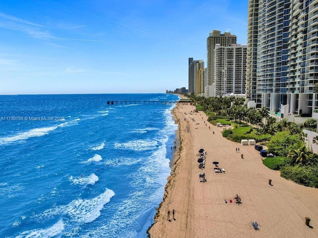 17121 Collins Ave Unit 3905, Sunny Isles Beach, FL 33160 - water view with nearby beach