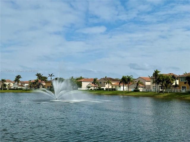 view of water feature