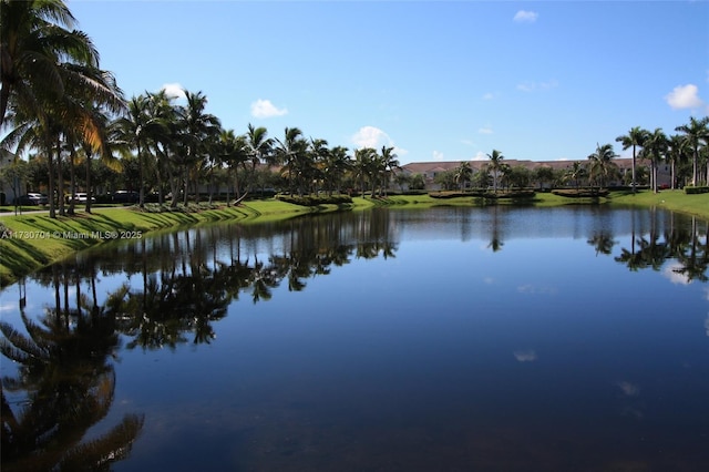 view of water feature