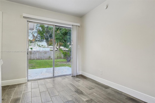 view of doorway to outside