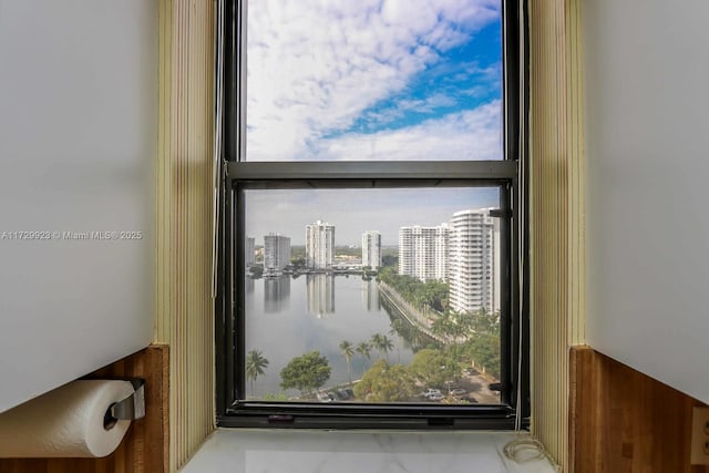 room details with a water view