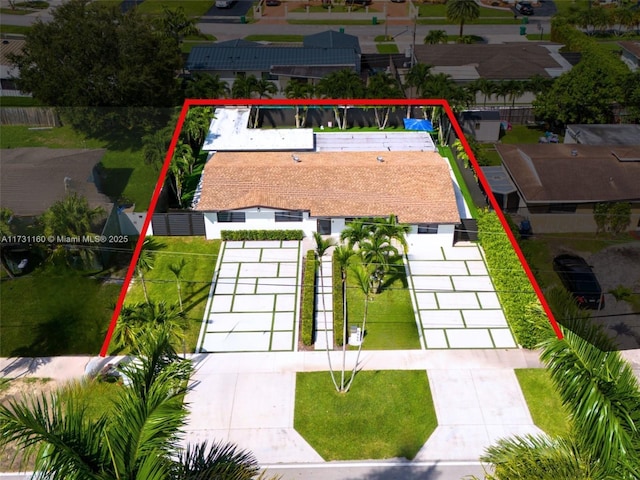 7900 SW 97th Ave, Miami, FL 33173 - aerial view of property's location with property parcel outlined