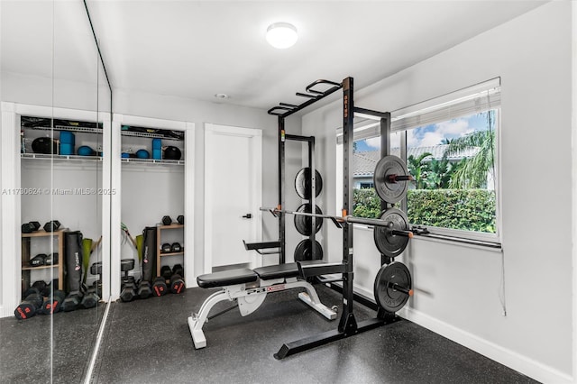 view of workout room