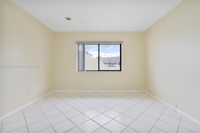 view of tiled empty room