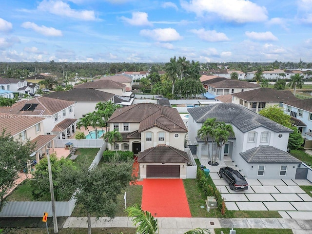 bird's eye view featuring a residential view