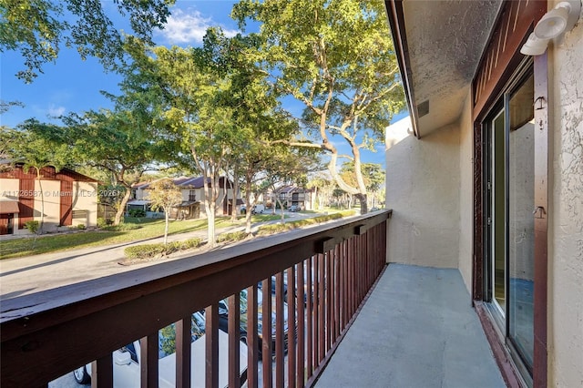 view of balcony