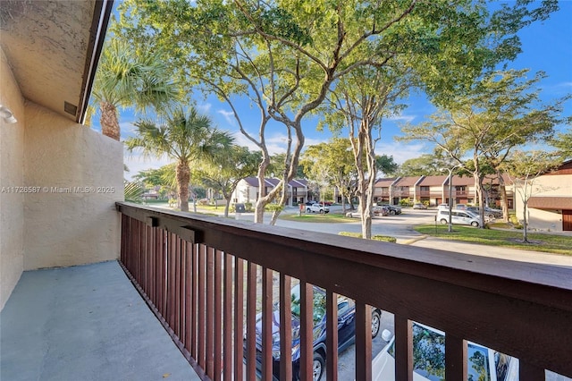 view of balcony