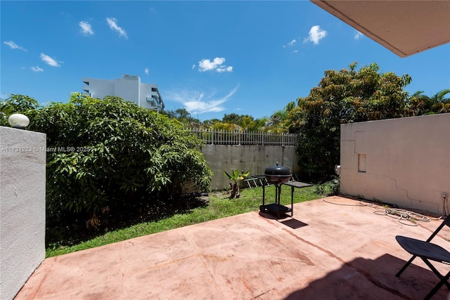 view of patio / terrace featuring grilling area