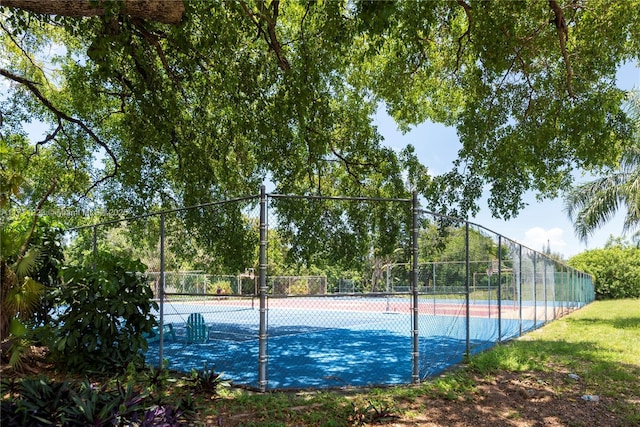 view of tennis court