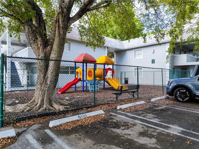 view of jungle gym