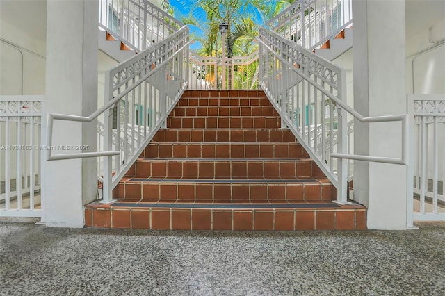 view of stairway