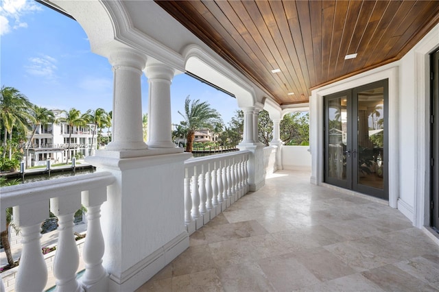 view of patio / terrace with french doors