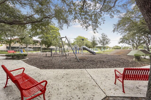 view of play area