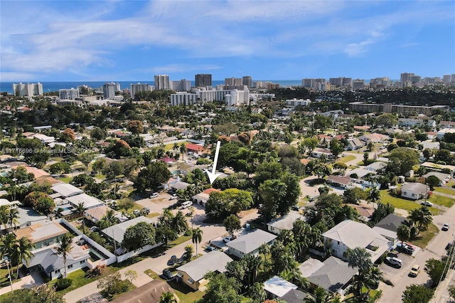 birds eye view of property