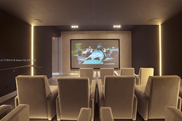 18555 Collins Ave Unit 4203, Sunny Isles Beach, FL 33160 - cinema featuring baseboards and recessed lighting