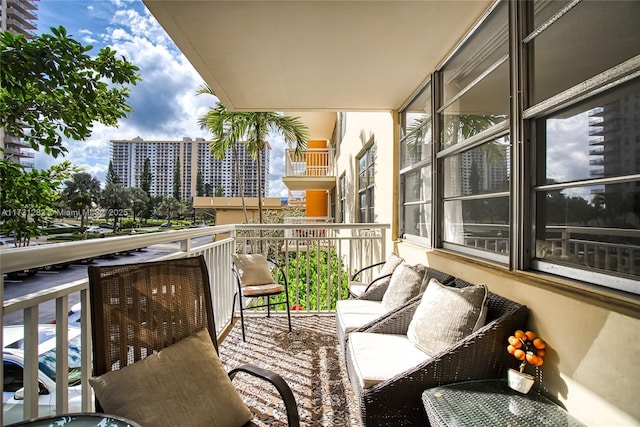 view of balcony