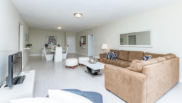 5601 Collins Ave Unit 420, Miami Beach, FL 33140 - living room with light hardwood / wood-style flooring