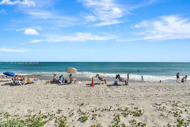 water view featuring a view of the beach