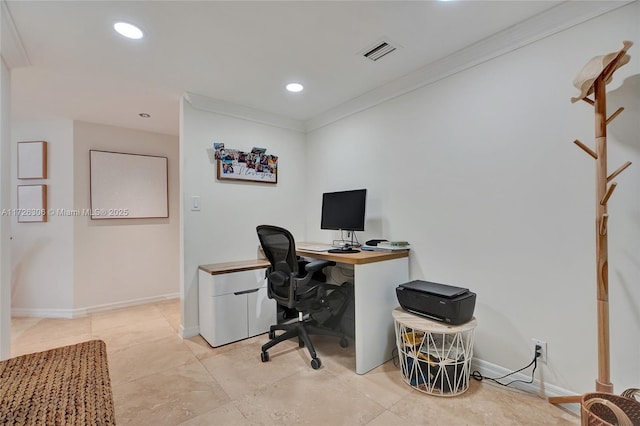 3600 Yatch Club Dr Unit 1701, Aventura, FL 33180 - home office with ornamental molding