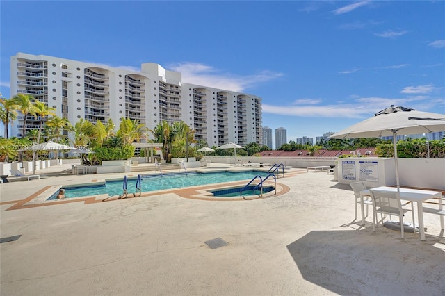 3600 Yatch Club Dr Unit 1701, Aventura, FL 33180 - view of swimming pool with a patio area