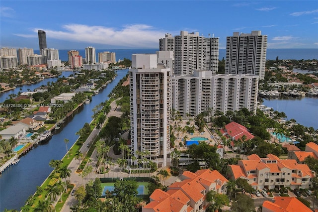 3600 Yatch Club Dr Unit 1701, Aventura, FL 33180 - drone / aerial view with a water view