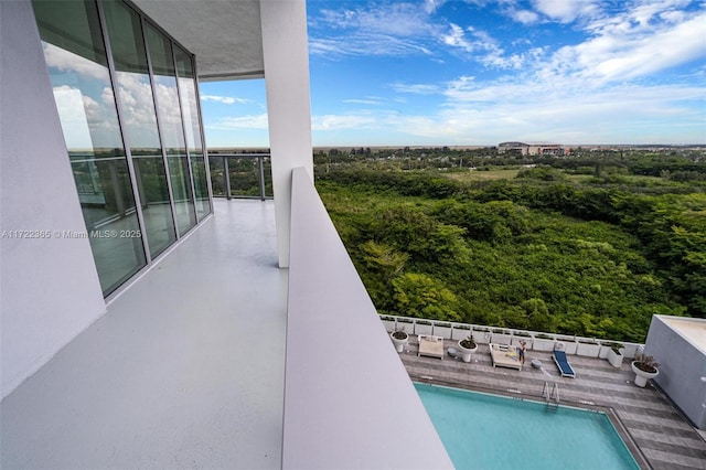 view of balcony