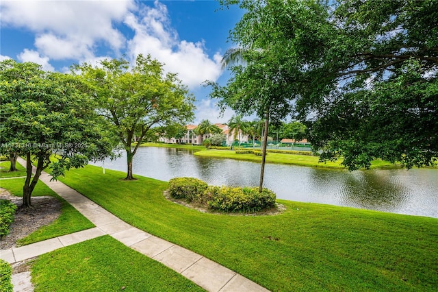 view of water feature