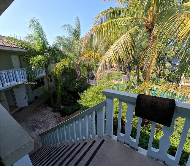 view of balcony