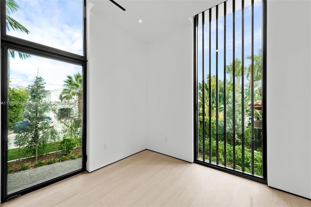 291 Palm Ave, Miami Beach, FL 33139 - spare room with wood finished floors and floor to ceiling windows