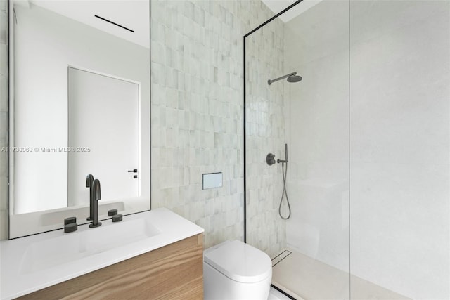 291 Palm Ave, Miami Beach, FL 33139 - full bathroom featuring toilet, vanity, and walk in shower