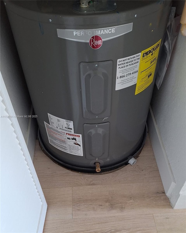 room details with electric water heater