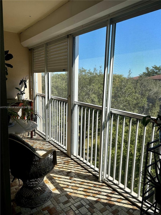 view of sunroom / solarium