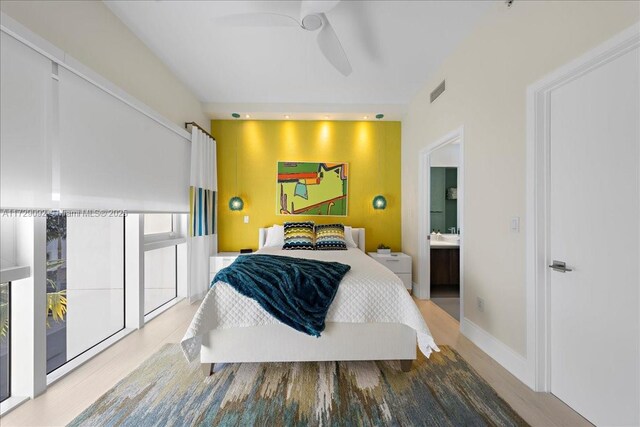 bedroom with ceiling fan