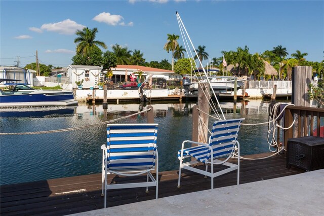 2035 NE 123rd St, North Miami, FL 33181 - dock with a water view