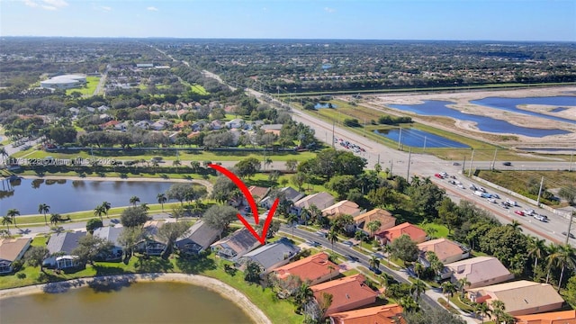 12915 Coral Lakes Dr, Boynton Beach, FL 33437 - aerial overview of property's location featuring a large body of water and nearby suburban area
