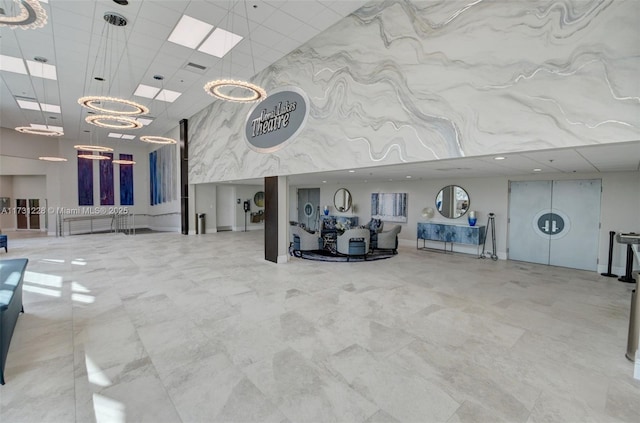 12915 Coral Lakes Dr, Boynton Beach, FL 33437 - community lobby featuring a high ceiling and a drop ceiling