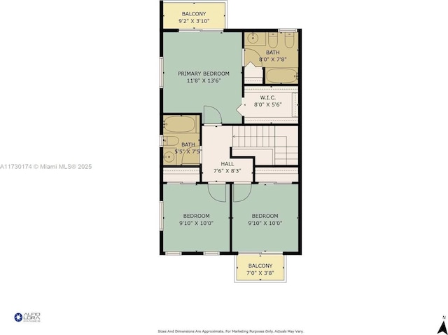 2050 NE 140th St Unit 1, North Miami Beach, FL 33181 - floor plan / room layout